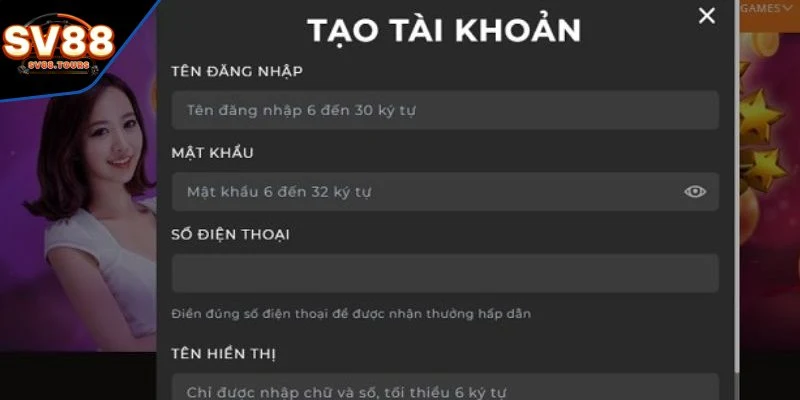 Điền thông tin cá nhân